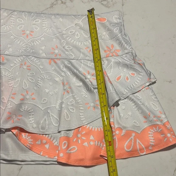 Women's Gray and Orange Skirt - Picture 3 of 5
